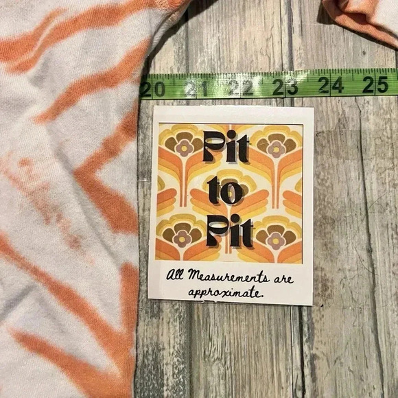 Gap Womens Tie Dye Orange Sweatshirt Sz S Beach Hippie Boho Surfer Classic - Picture 6 of 7